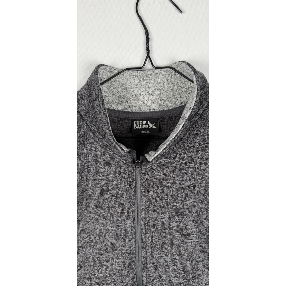Eddie Bauer Full Zip Performance Sleeveless Fleece Vest Jacket Gray Size 2XL - Picture 7 of 7